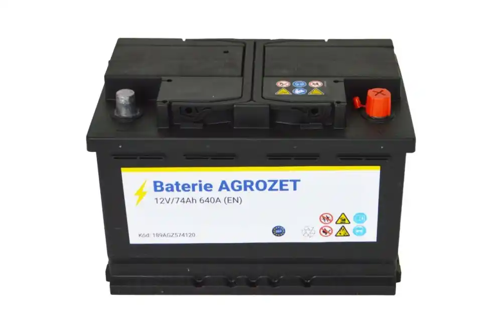 Limitovaná Edice AGROZET Baterie 12V/74Ah (640A EN)