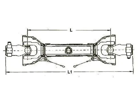Značkový Kloubový hřídel LA MAGDALENA 2003/1050/KH/25.1-25.1