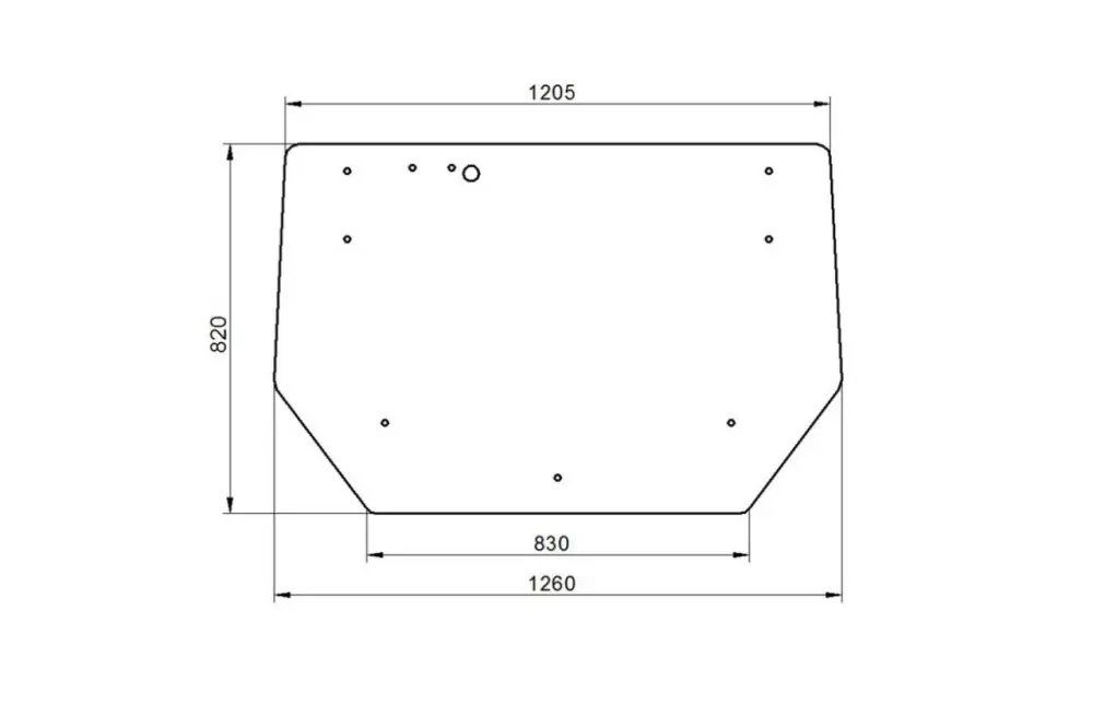 16.369.262 Sklo zadní Ruční Výroba