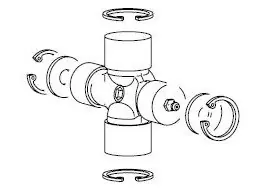 Značkový GKN Walterscheid 1116555 / 116555 / 20.06.141 Kříž W 2280, 22-24x61-76, 1xBBS