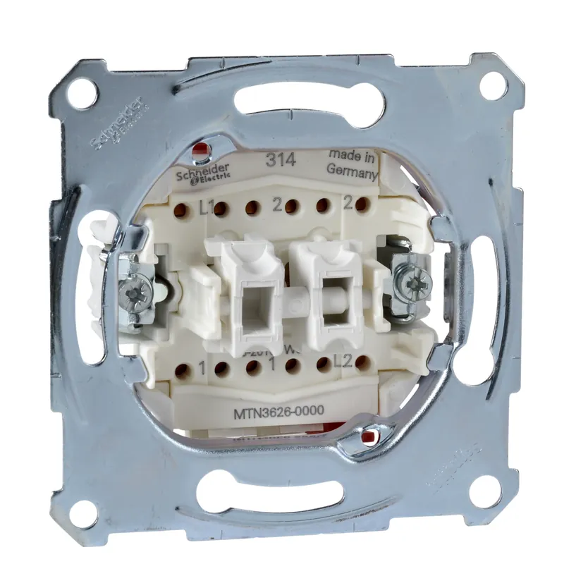 Zlevněný SCHNEIDER MTN3626-0000 Mechanismus přepínače dvoji