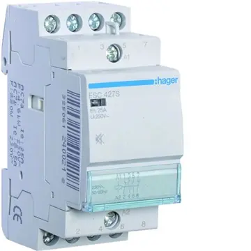 Stykač instalační 25A 230V~ ESC427S 2xNO/2xNC se sníž.hlučností Vrácení Zdarma