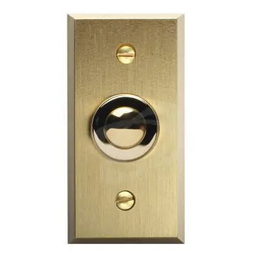 Výprodej Tlačítko ETA 2310, leštěná mosaz, 65x35x10mm