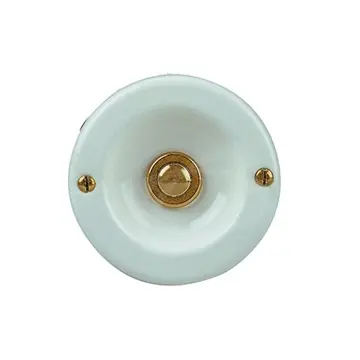 Hromadná Objednávka Miskové tlačítko KS 2074 WS, mosaz, bílá