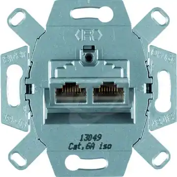 Zásuvka UAE 2x osmipólová RJ 45 FTP Cat.6 třída E Modul přístroje Originální