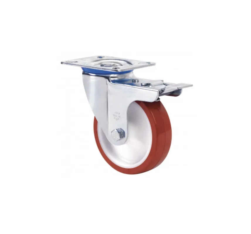 Značkový ZV-POL 2-2367 Průmyslové kolečko - otočné s brzdou