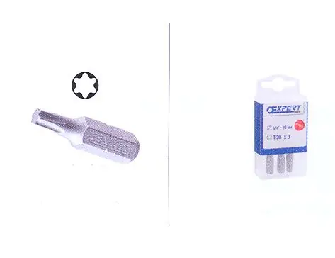 Zlevněný Bit TORX30-25mm (sada 3ks) (E117779) TONA EXPERT sada bitů 3ks v krabičce TORX