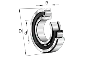 Vysoce Kvalitní NJ 310-E-XL-JP1-C3 FAG Válečkové ložisko