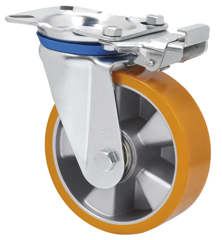 ZV-AUB 2-3339 Průmyslové kolečko - otočné s brzdou Garance Vrácení Peněz