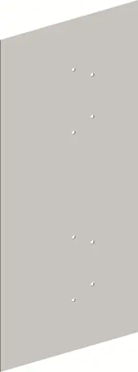 Značkový ABB Příslušenství-Skříně-ZX832 -přepážka svislá kov, 5GU, pro TW  2CPX010693R9999