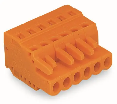 WAGO Konektor 231-302/026-000 1vodičový pružinový CAGE CLAMP® 2,5 mm², oranžová Vrácení Zdarma
