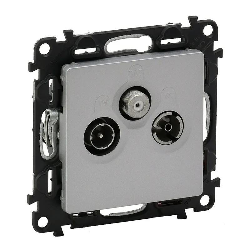 Vysoce Kvalitní LEGRAND Zásuvka VALENA LIFE 753352 TV/R/SAT alu